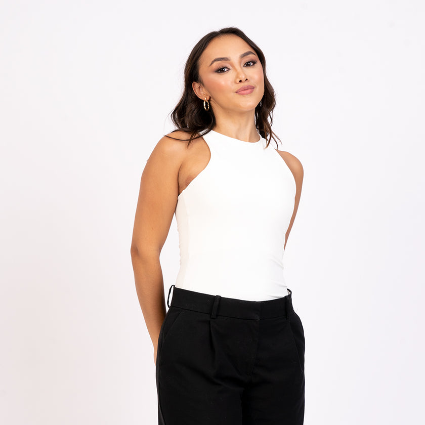 Blusa manga sisa cuello alto