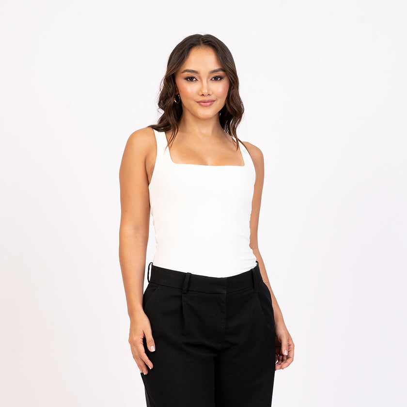 Blusa tirante gruesos escote cuadrado