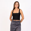 Crop top sisa escote cuadrado