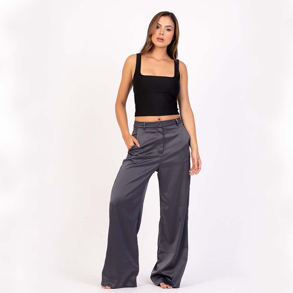 Crop top sisa escote cuadrado