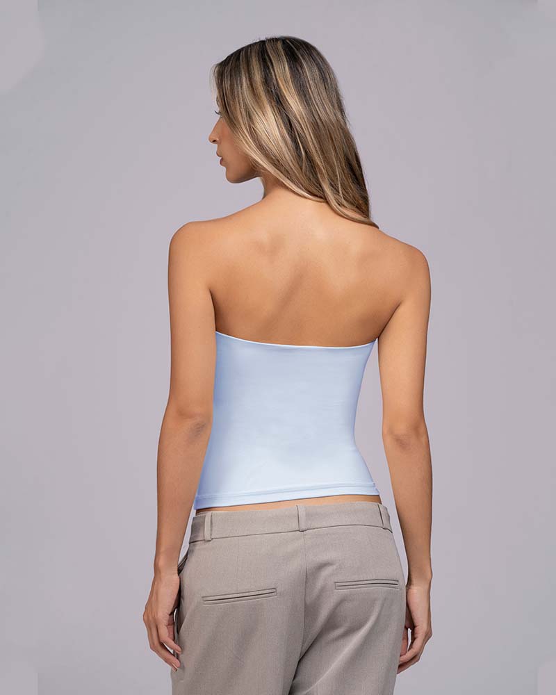 Blusa strapless