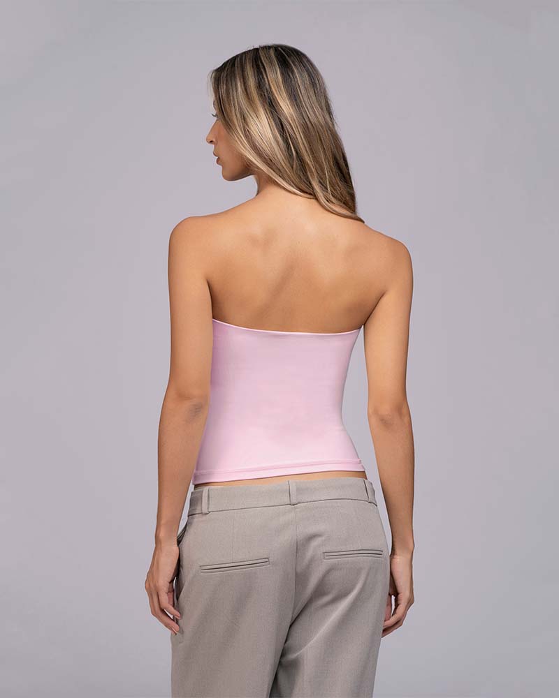 Blusa strapless