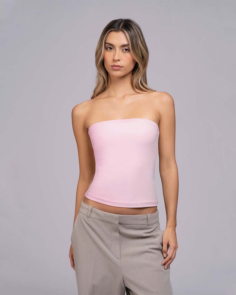 Blusa strapless