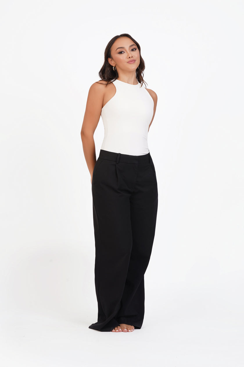 Blusa manga sisa cuello alto