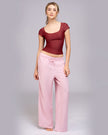 Blusa manga corte escote redondo