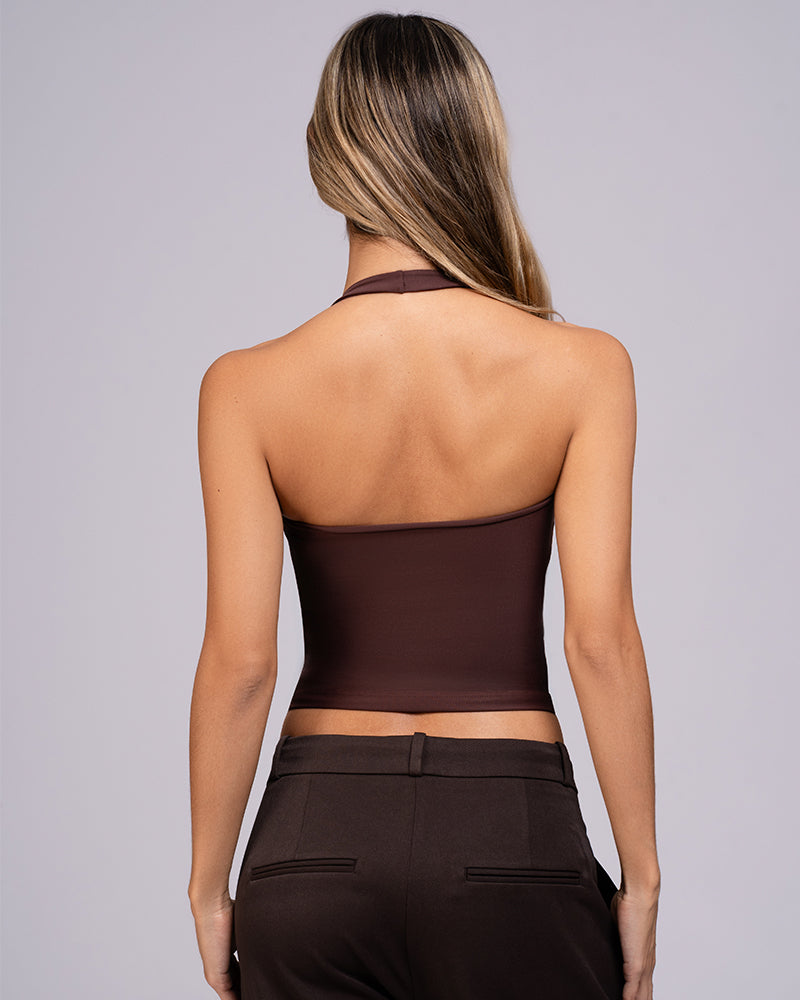 Blusa cuello Halter