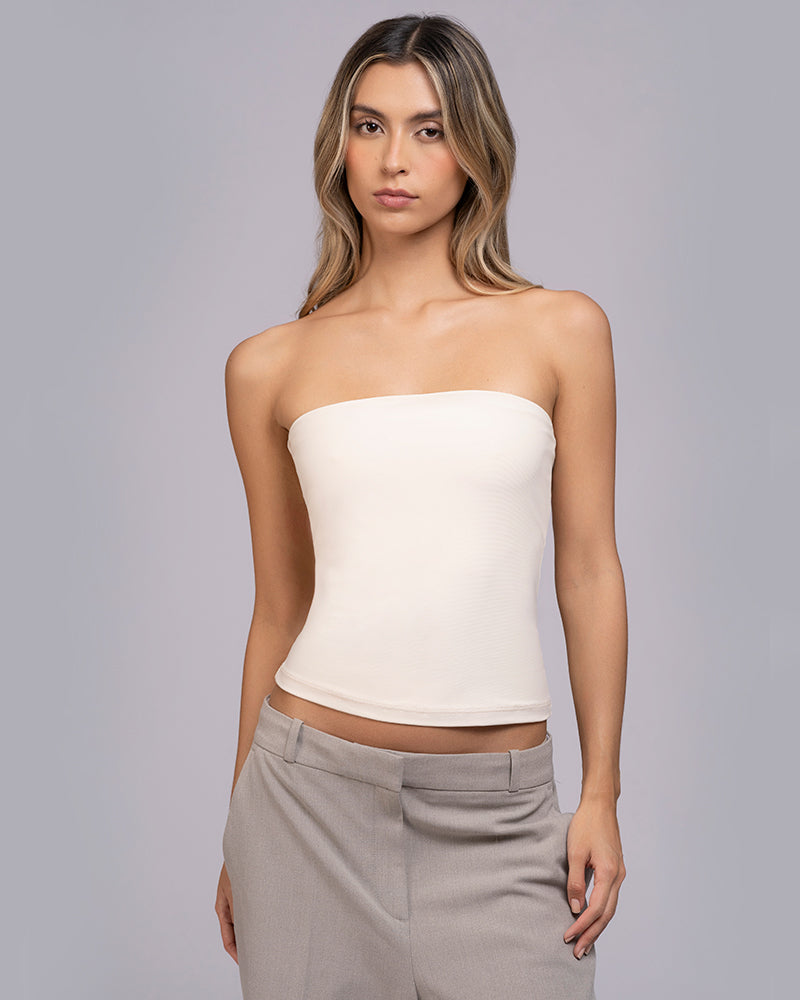 Blusa strapless