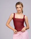 Blusa tirante gruesos escote cuadrado
