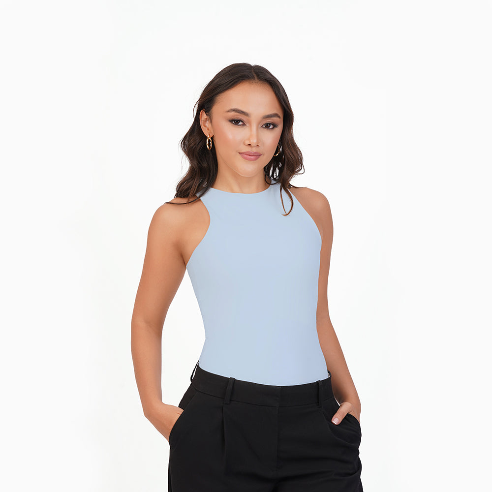 Blusa manga sisa cuello alto