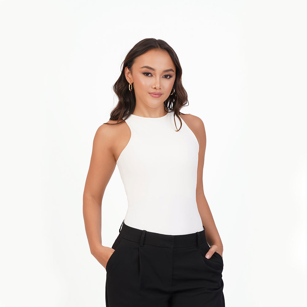 Blusa manga sisa cuello alto