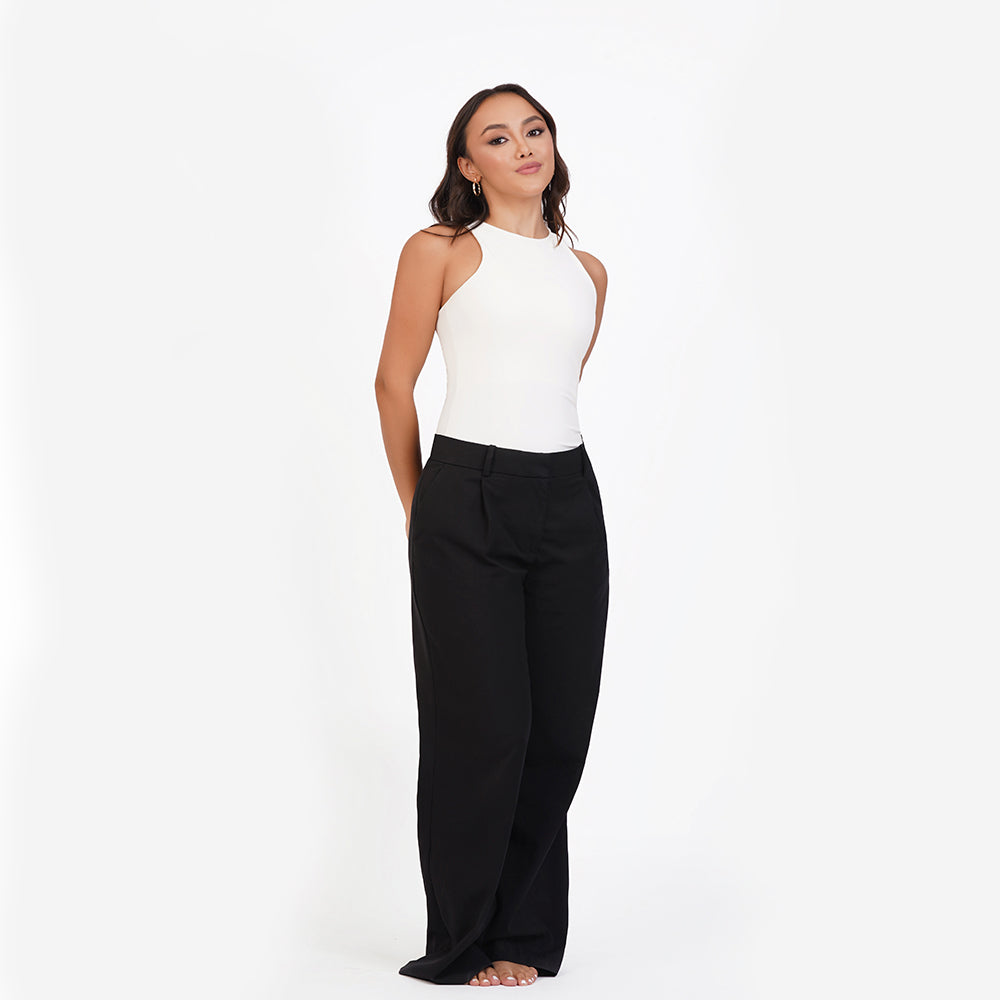 Blusa manga sisa cuello alto