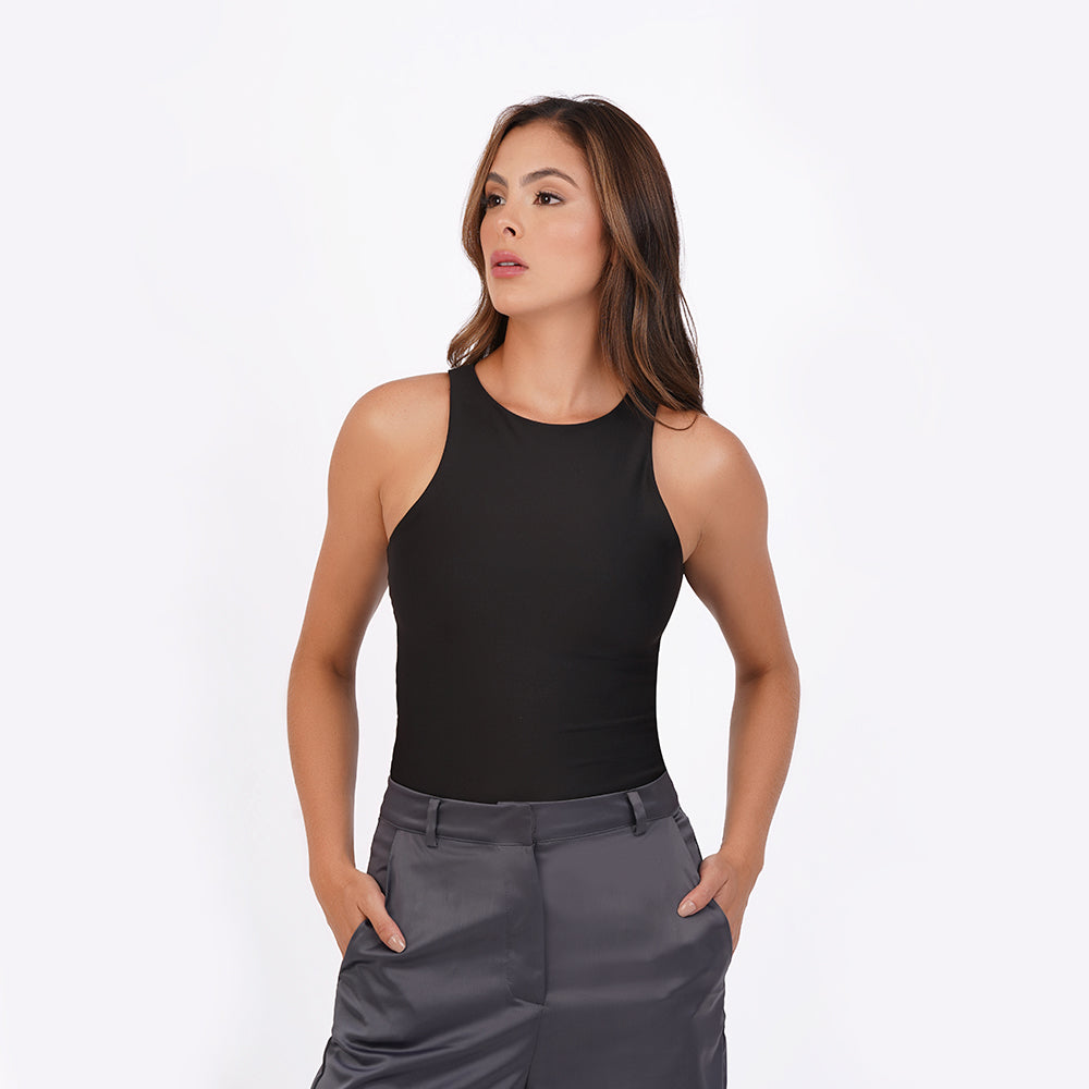 Blusa manga sisa cuello alto