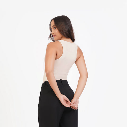 Blusa manga sisa cuello alto