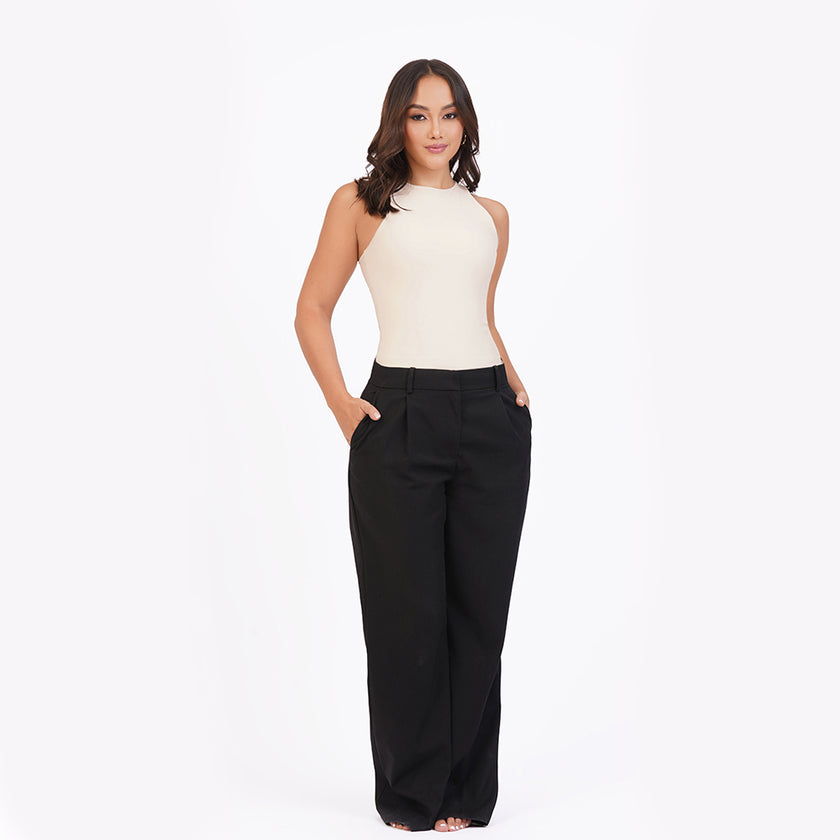 Blusa manga sisa cuello alto