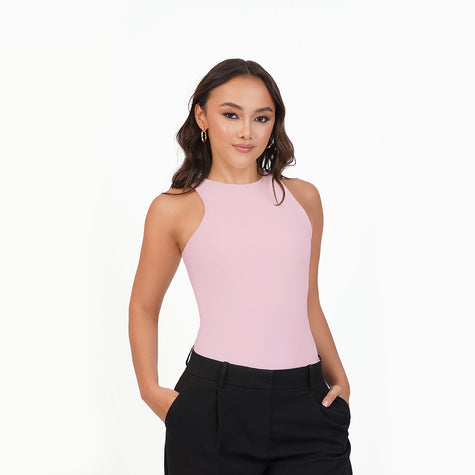 Blusa manga sisa cuello alto