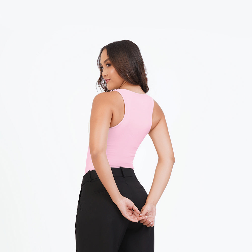 Blusa manga sisa cuello alto