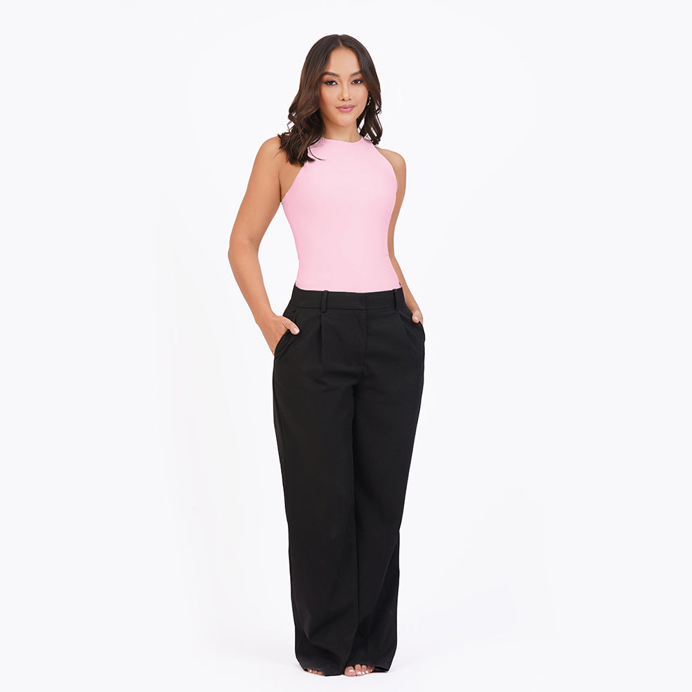 Blusa manga sisa cuello alto