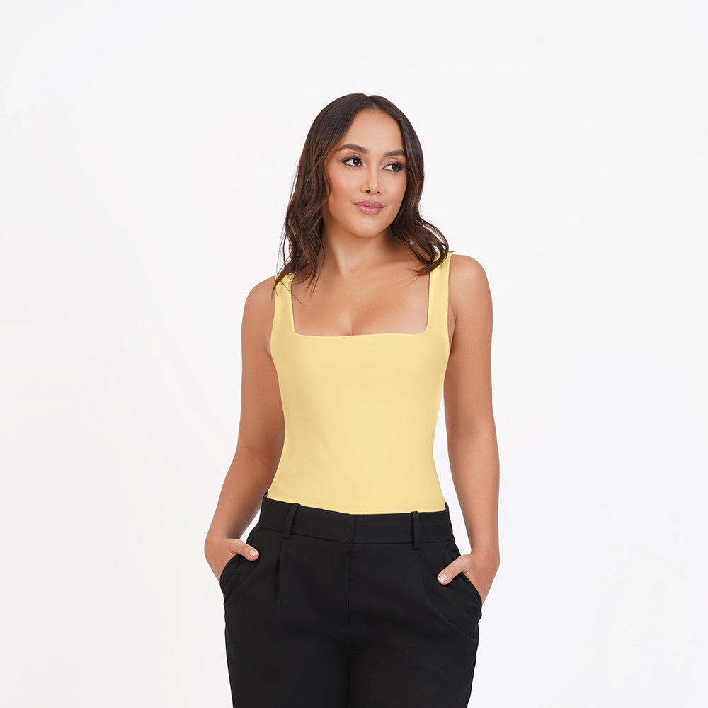 Blusa tirante gruesos escote cuadrado