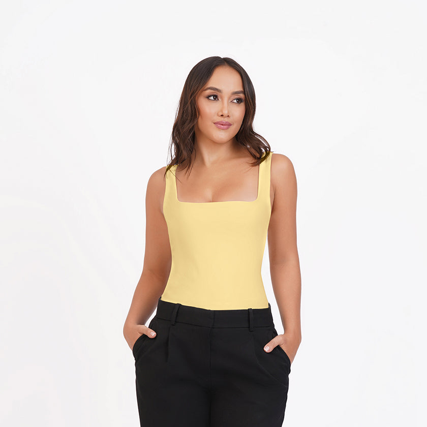 Blusa tirante gruesos escote cuadrado