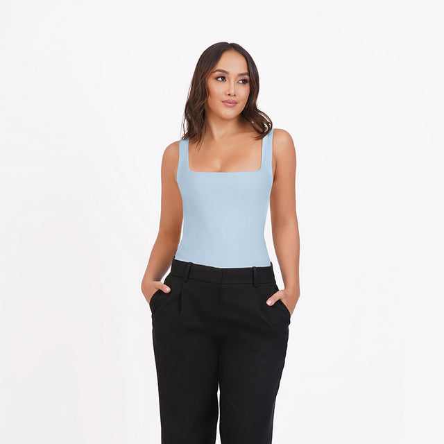 Blusa tirante gruesos escote cuadrado