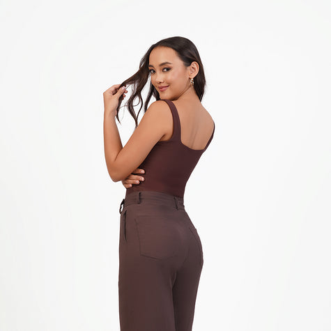 Blusa tirante gruesos escote cuadrado