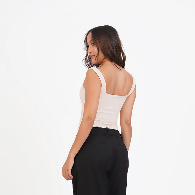 Blusa tirante gruesos escote cuadrado